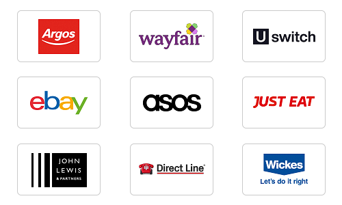 Use the app to search for over 8,000 retailers to shop with - you can even save your favourites!